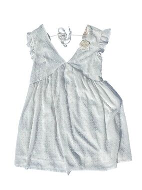 Altar'd State White Swiss Dot Tie-Back Sundress Sz L